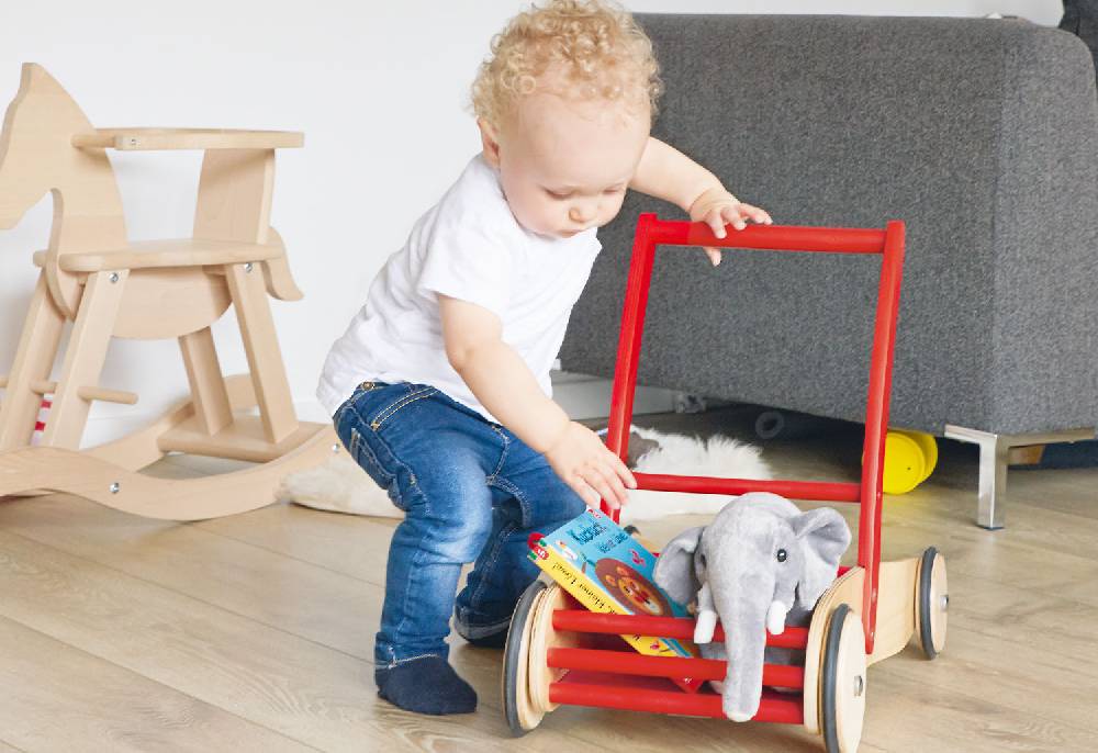 Pinolino Lauflernwagen 'Uli', rot - 2. Wahl Große Rabatte