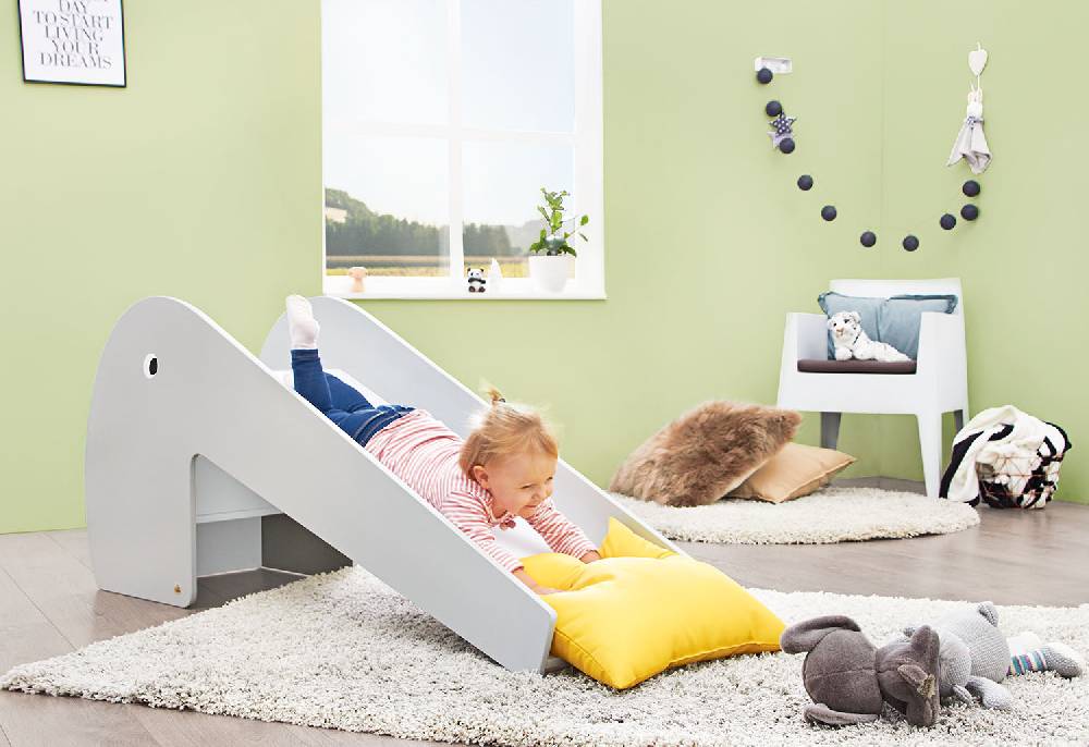 Pinolino Indoor-Rutsche 'Lotta', grau/weiß - Schnäppchenartikel Tiefpreis