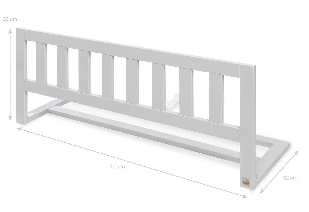 Pinolino Bettschutzgitter 'Classic', grau Edelmatt - Schnäppchenartikel Nur für heute