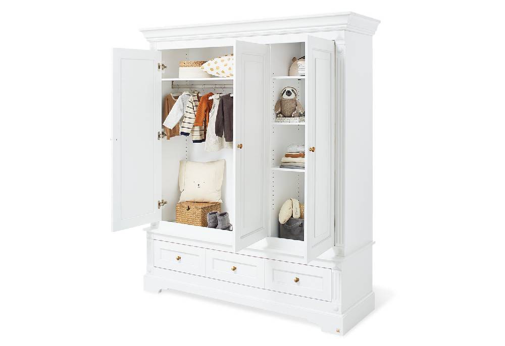 Pinolino Limited Edition - Kleiderschrank 'Emilia Gold' groß - Auslaufartikel Black Friday Preise