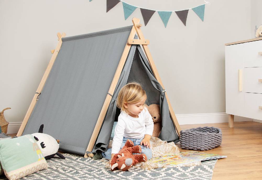 Pinolino Zelt 'Noah', grau - Schnäppchenartikel im Angebot