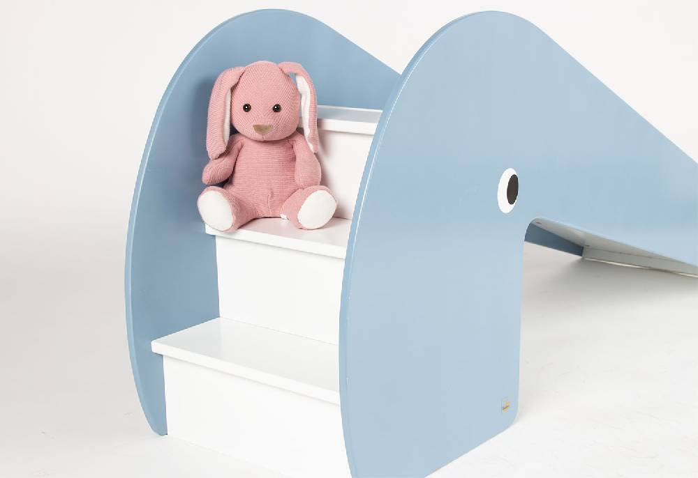 Pinolino Indoor-Rutsche 'Lotta', blau/weiß - Auslaufartikel Schlussverkauf