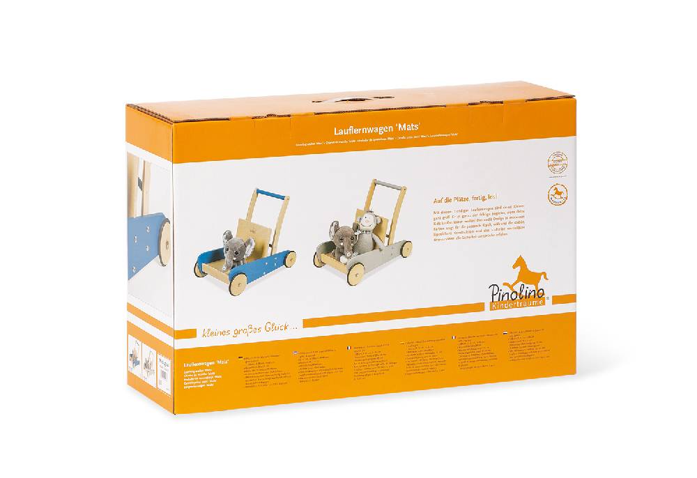 Pinolino Lauflernwagen 'Mats', blau - Schnäppchenartikel Kostenloser Versand