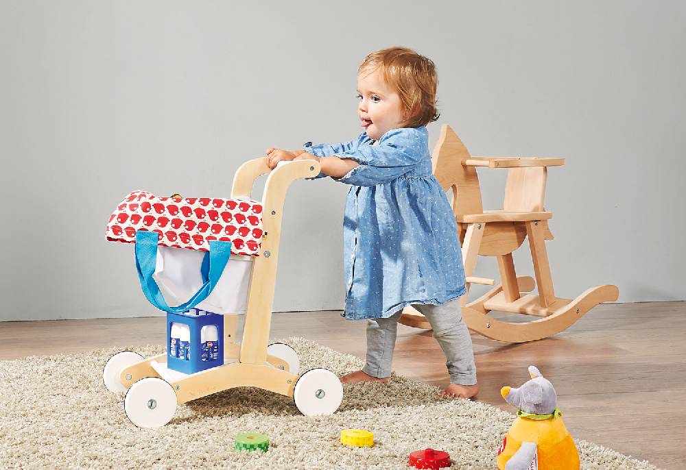 Pinolino Einkaufswagen 'Erna', weiß - Auslaufartikel Fabrikpreis