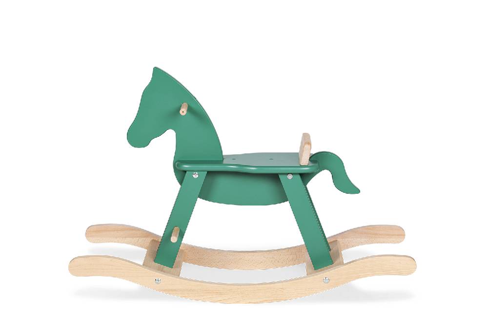 Pinolino Schaukelpferd 'Pinolino' mit Ring, grün/natur - Auslaufartikel Günstig kaufen