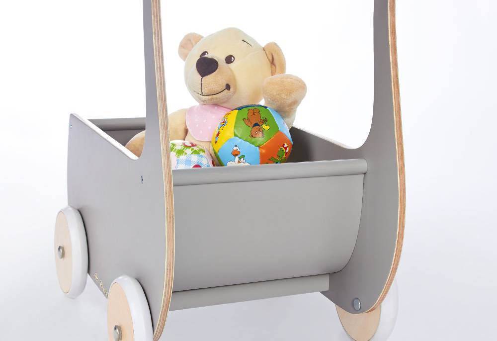 Pinolino Puppenwagen 'Mette', grau - Auslaufartikel Großer Ausverkauf