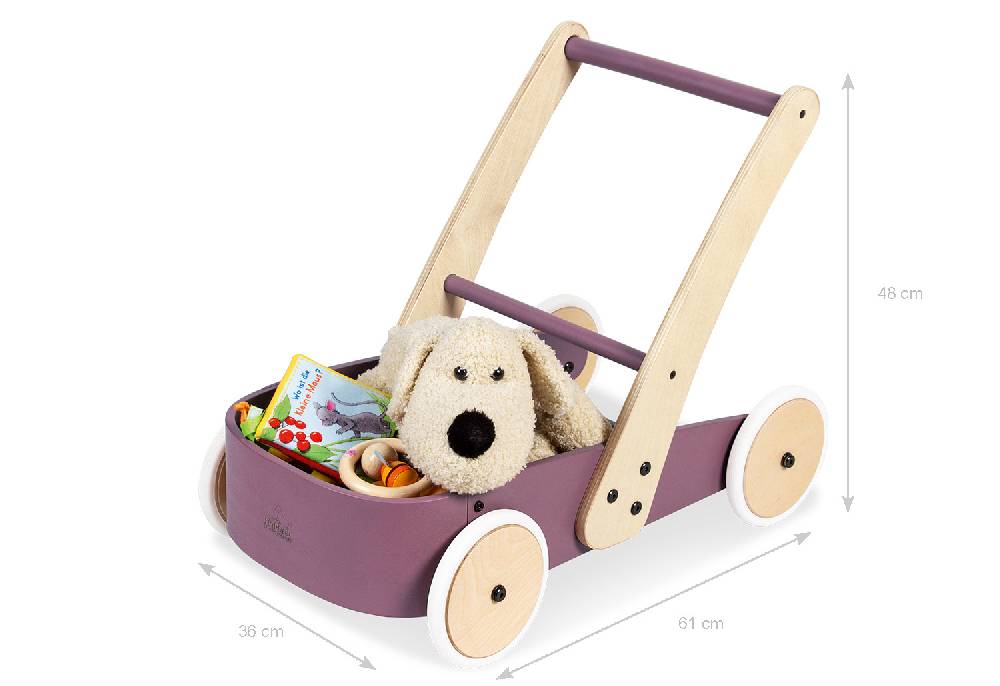 Pinolino Lauflernwagen 'Fiete', brombeer - Schnäppchenartikel Muttertagsangebot