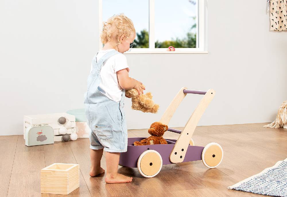 Pinolino Lauflernwagen 'Fiete', brombeer - Schnäppchenartikel Muttertagsangebot