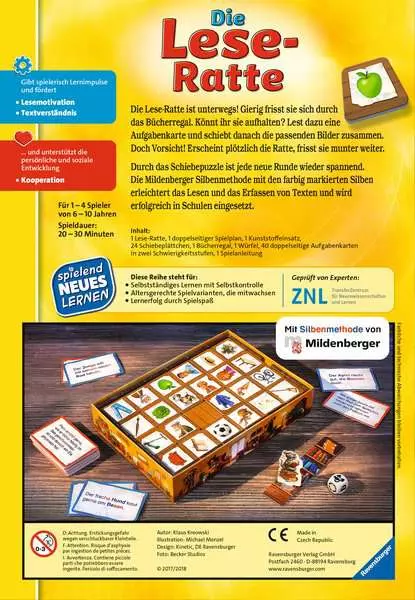 Ravensberger Matratzen Die Lese-Ratte - Kinderspiel ab 6 Jahren Nur noch ein Tag übrig