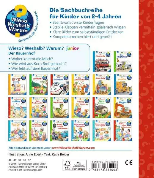 Ravensberger Matratzen Ravensburger Wieso? Weshalb? Warum? junior, Band 1: Der Bauernhof 50% Rabatt mit kostenlosem Versand
