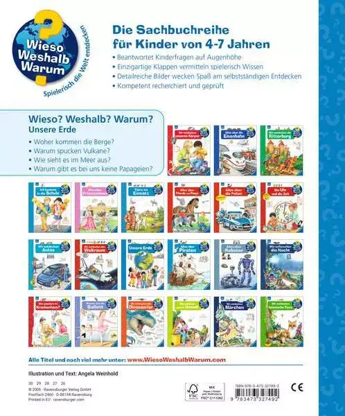 Ravensberger Matratzen Ravensburger Wieso? Weshalb? Warum?, Band 36: Unsere Erde Flash Sale