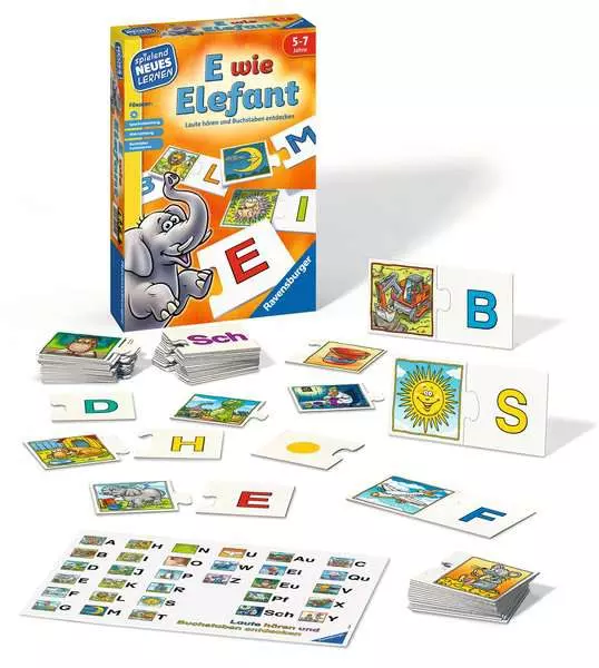 Ravensberger Matratzen E wie Elefant - Kinderspiel ab 5 Jahren Begrenztes Angebot