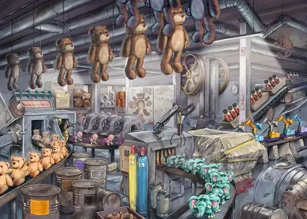 Ravensberger Matratzen Puzzle 368 Teile - In der Spielzeugfabrik Lagerräumung