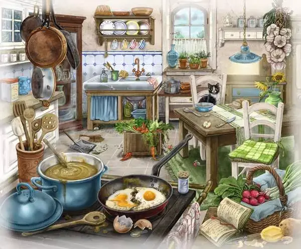 Ravensberger Matratzen Puzzle 99 Teile - Im Gutshaus Küche Große Rabatte
