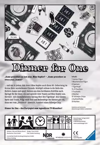 Ravensberger Matratzen Der 90. Geburtstag oder Dinner for One - Spiel ab 10 Jahren Neuheiten