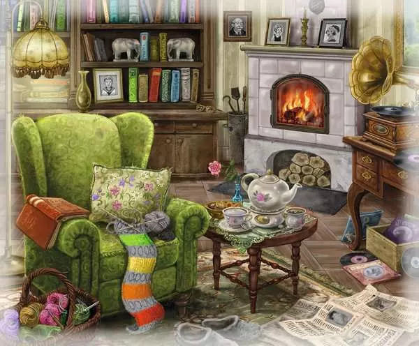 Ravensberger Matratzen Puzzle 99 Teile - Im Gutshaus Wohnzimmer Kauf eins, bekomm eins gratis