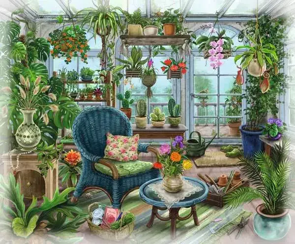 Ravensberger Matratzen Puzzle 99 Teile - Im Gutshaus Wintergarten Riesige Ersparnisse