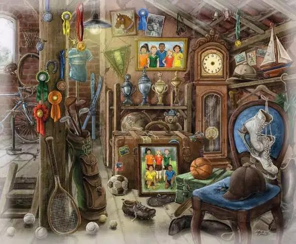 Ravensberger Matratzen Puzzle 99 Teile - Im Gutshaus Dachboden Tiefpreis