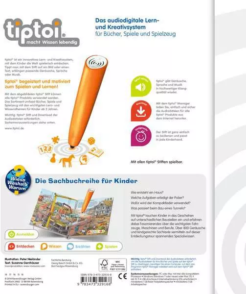 Ravensberger Matratzen tiptoi® Wieso? Weshalb? Warum? Komm mit auf die Baustelle Super Sparpreis