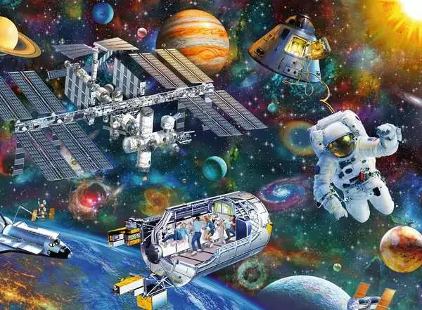 Ravensberger Matratzen Kinderpuzzle ab 8 Jahren - Expedition Weltraum - 200 Teile Letzte 3 Tage