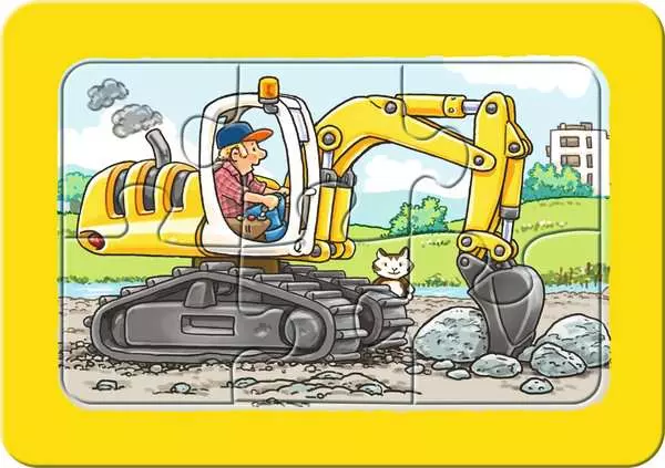 Ravensberger Matratzen Kinderpuzzle ab 2 Jahren - Bagger, Traktor und Kipplader - 6 Teile Neueste Stile