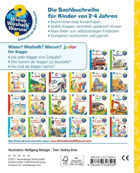 Ravensberger Matratzen Ravensburger Wieso? Weshalb? Warum? junior, Band 38: Der Bagger Bis zu 55% Rabatt