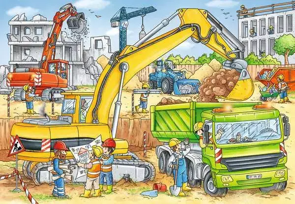Ravensberger Matratzen Kinderpuzzle ab 4 Jahren - Viel zu tun auf der Baustelle - 24 Teile Verkauf