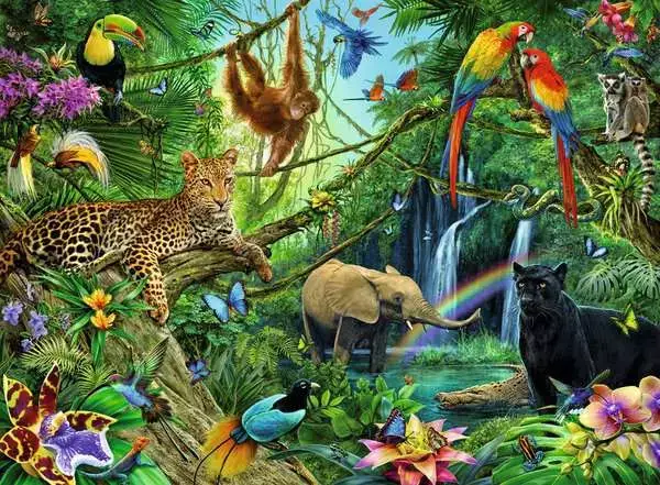Ravensberger Matratzen Kinderpuzzle ab 8 Jahren - Tiere im Dschungel - 200 Teile VIP-Rabatte