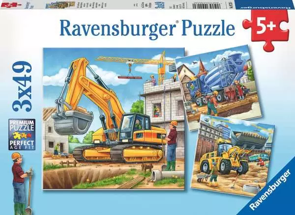 Ravensberger Matratzen Kinderpuzzle ab 5 Jahren - Große Baufahrzeuge - 49 Teile Bis zu 55% Rabatt
