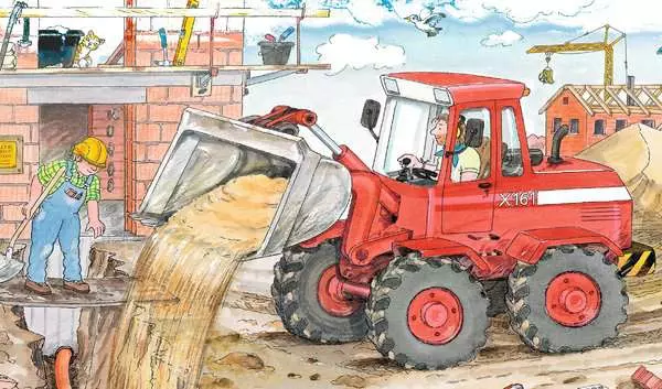 Ravensberger Matratzen Kinderpuzzle ab 3 Jahren - Mein Bagger - 15 Teile Kostenloser Versand international
