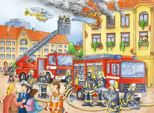 Ravensberger Matratzen Kinderpuzzle ab 6 Jahren - Unsere Feuerwehr - 100 Teile Begrenzt auf 3 Tage