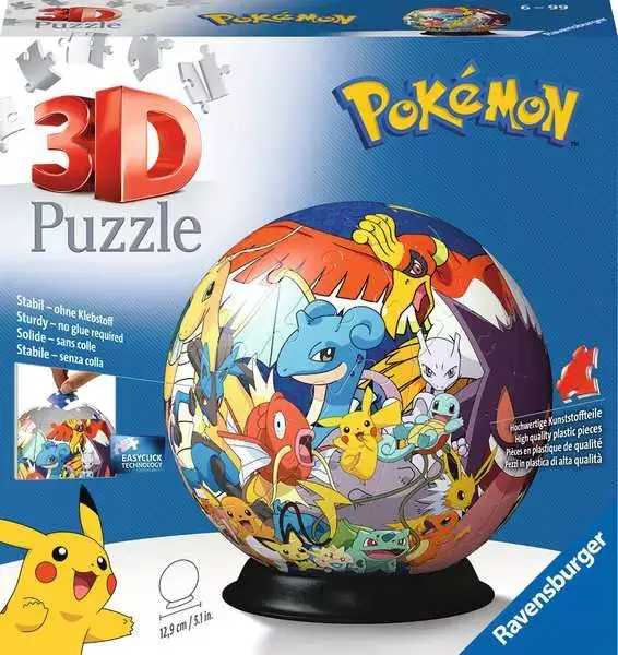 Ravensberger Matratzen 3D Puzzle Ball Pokémon zollfrei