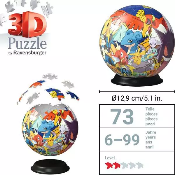 Ravensberger Matratzen 3D Puzzle Ball Pokémon zollfrei