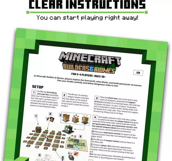 Ravensberger Matratzen Minecraft Builders & Biomes - Spiel ab 10 Jahren Outlet