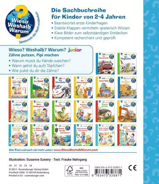 Ravensberger Matratzen Ravensburger Wieso? Weshalb? Warum? junior, Band 52: Zähne putzen, Pipi machen Fabrikverkauf