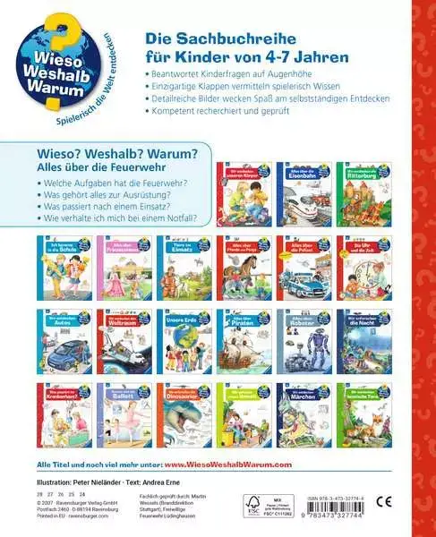 Ravensberger Matratzen Ravensburger Wieso? Weshalb? Warum?, Band 2: Alles über die Feuerwehr Sonderangebote