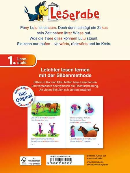 Ravensberger Matratzen Leserabe mit Mildenberger Silbenmethode: Das tollste Pony der Welt Super Sparpreis