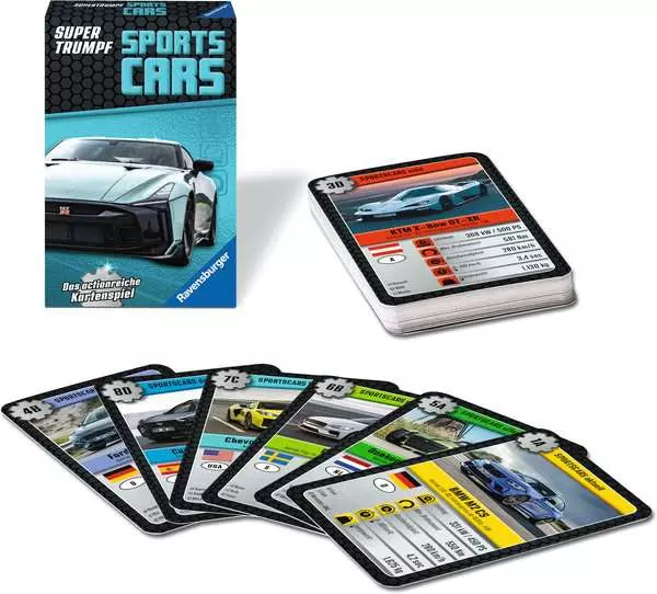 Ravensberger Matratzen Sports-Cars - Kartenspiel ab 7 Jahren Black Friday