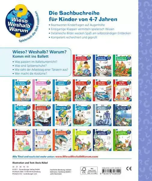 Ravensberger Matratzen Ravensburger Wieso? Weshalb? Warum?, Band 54: Komm mit ins Ballett Cyber Monday