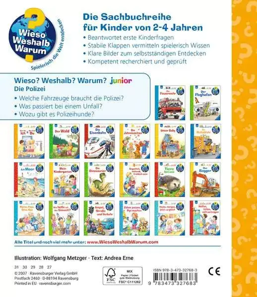Ravensberger Matratzen Ravensburger Wieso? Weshalb? Warum? junior, Band 18: Die Polizei Kauf eins, bekomm eins gratis