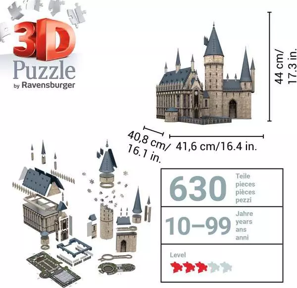 Ravensberger Matratzen 3D Puzzle Hogwarts Schloss - Die Große Halle Wochenangebot