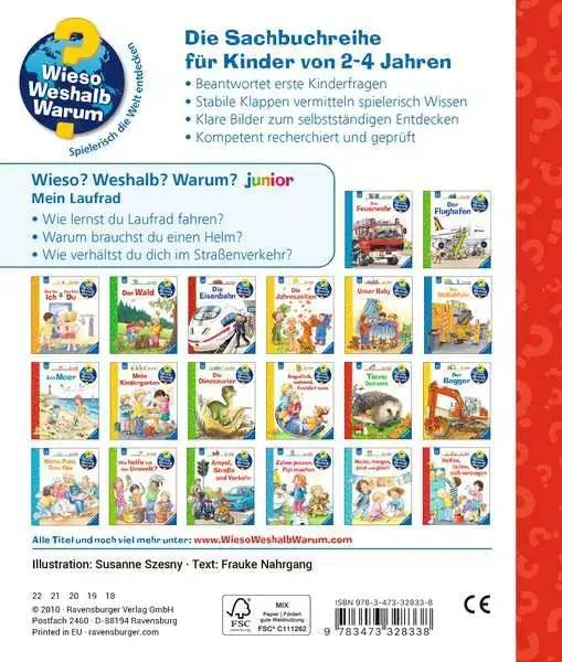 Ravensberger Matratzen Ravensburger Wieso? Weshalb? Warum? junior, Band 37: Mein Laufrad Discount Store für neue Produkte