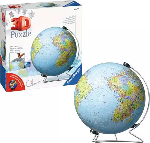 Ravensberger Matratzen 3D Puzzle Ball Globus in deutscher Sprache Speichern exportieren