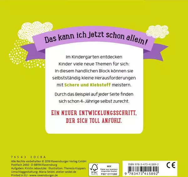 Ravensberger Matratzen Im Kindergarten: Schneiden und Kleben Hotsell