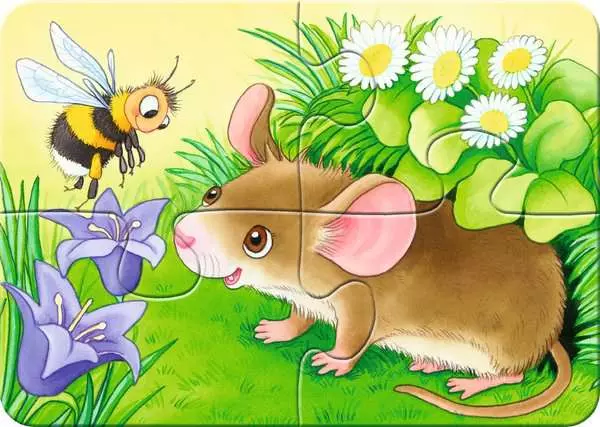 Ravensberger Matratzen Kinderpuzzle ab 2 Jahren - Süße Gartenbewohner - 2 + 4 + 6 + 8 Teile Valentinstagsangebot