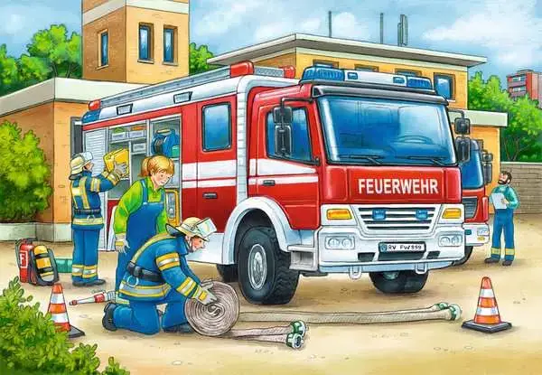 Ravensberger Matratzen Kinderpuzzle ab 3 Jahren - Polizei und Feuerwehr - 12 Teile VIP-Rabatte