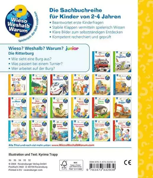 Ravensberger Matratzen Ravensburger Wieso? Weshalb? Warum? junior, Band 4: Die Ritterburg Bis zu 65% Rabatt