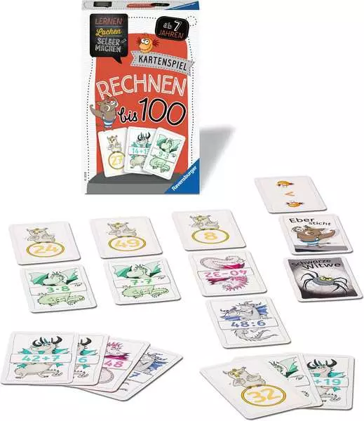 Ravensberger Matratzen Lernen Lachen Selbermachen: Rechnen bis 100 - Kartenspiel ab 7 Jahren Sonderangebot der Fabrik