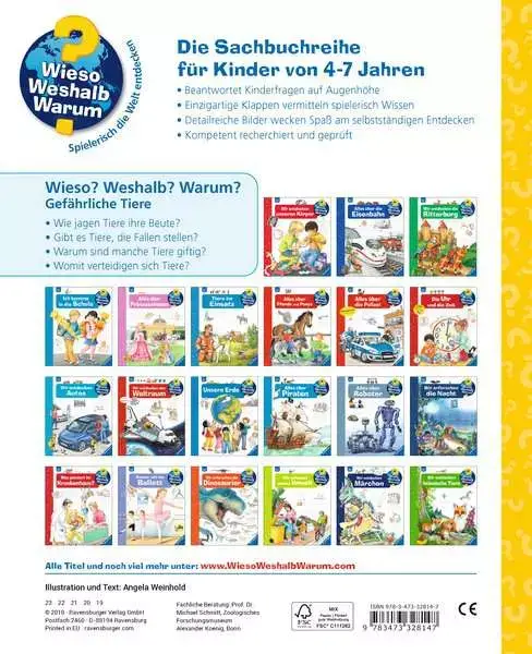 Ravensberger Matratzen Ravensburger Wieso? Weshalb? Warum?, Band 49: Gefährliche Tiere Nur noch ein Tag übrig