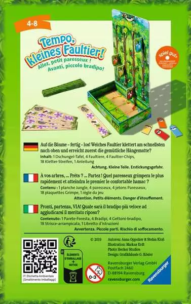 Ravensberger Matratzen Tempo, kleines Faultier! - Reisespiel ab 4 Jahren Auslauf